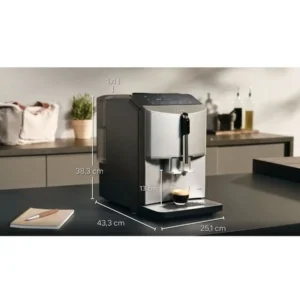 Kaffeevollautomat SIEMENS EQ.300 Inox silver metallic/Schwarz