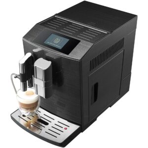 Kaffeevollautomat ACOPINO Modena ONE TOUCH Edelstahl gebürstet Schwarz