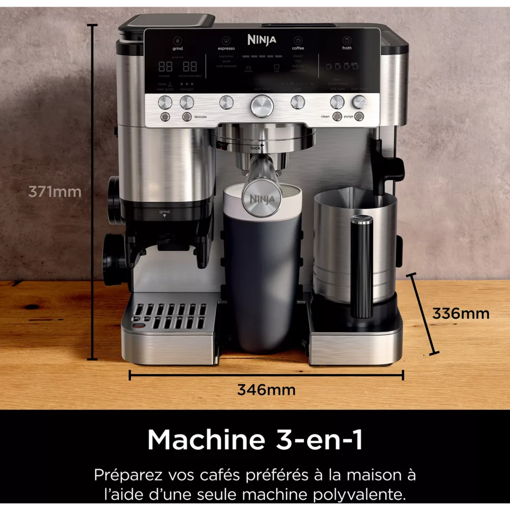 Machine expresso avec broyeur NINJA ES601EU + Cold Brew – Image 2