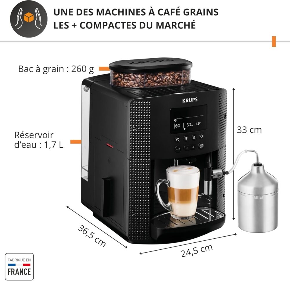 Machine à café à grain KRUPS Arabica Essential – Image 2