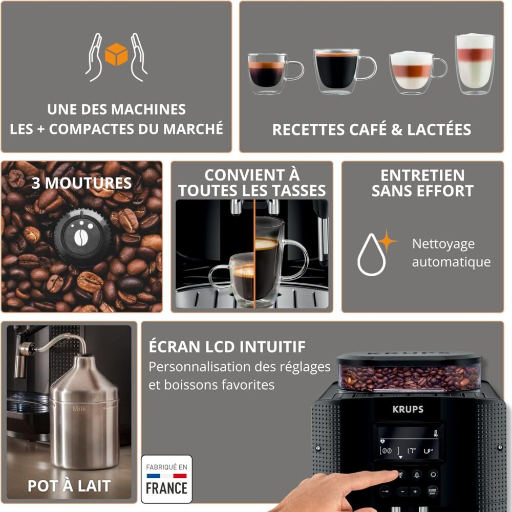 Machine à café à grain KRUPS Arabica Essential – Image 9