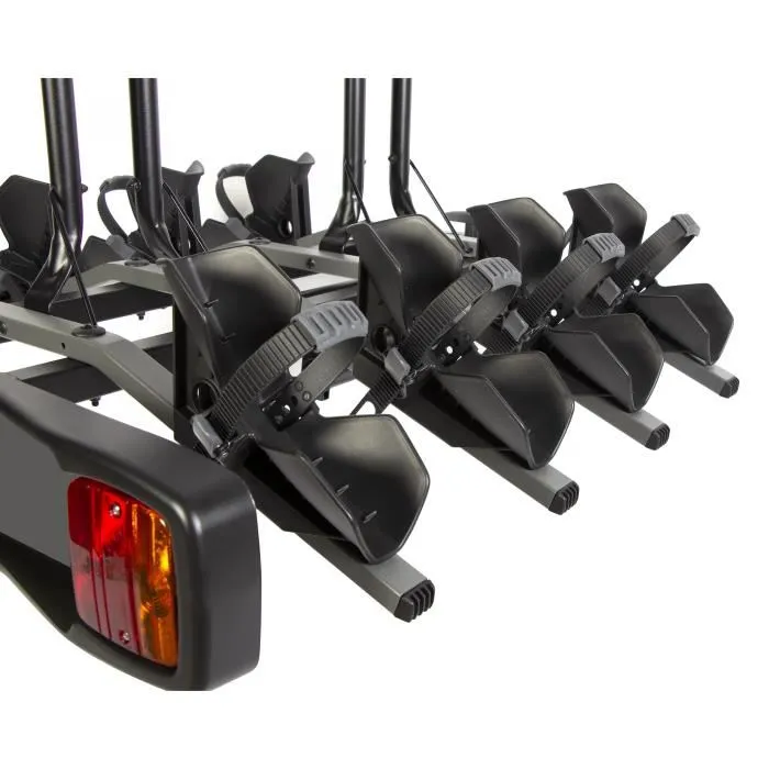 Porte-vélo sur attelage- plateforme BUZZRACER 4 - Noir - Acier – Image 2