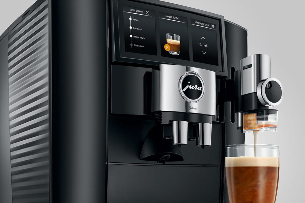 Machine à café à grain JURA J8 Twin Diamond Black – Image 5
