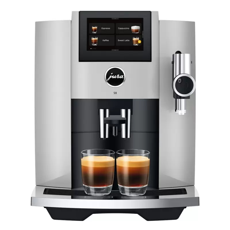 Machine à café à grain JURA S8 EB Platine 2024 Smart Connect inclus